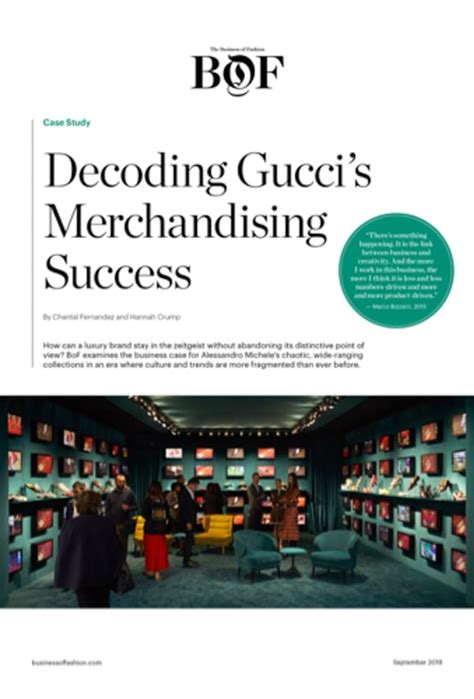 gucci merchandising success